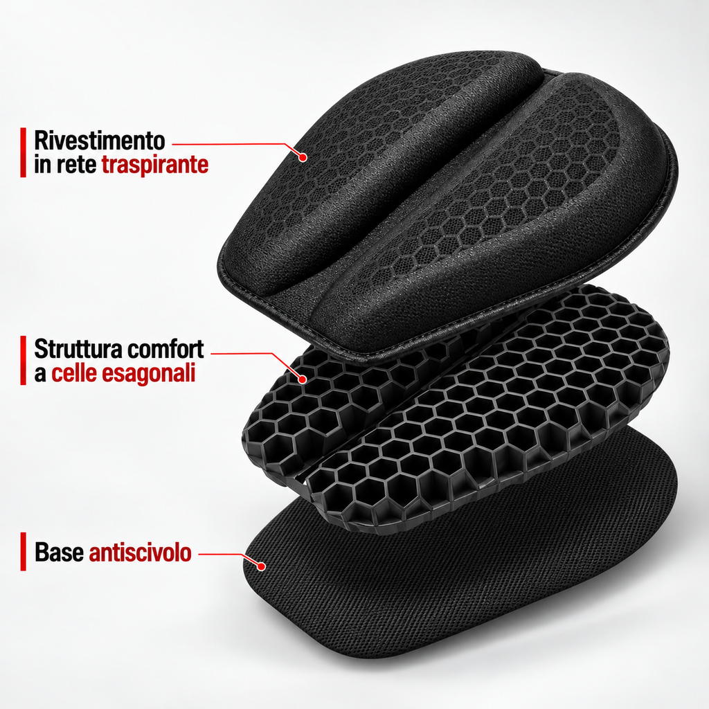 Cuscino Gel Moto