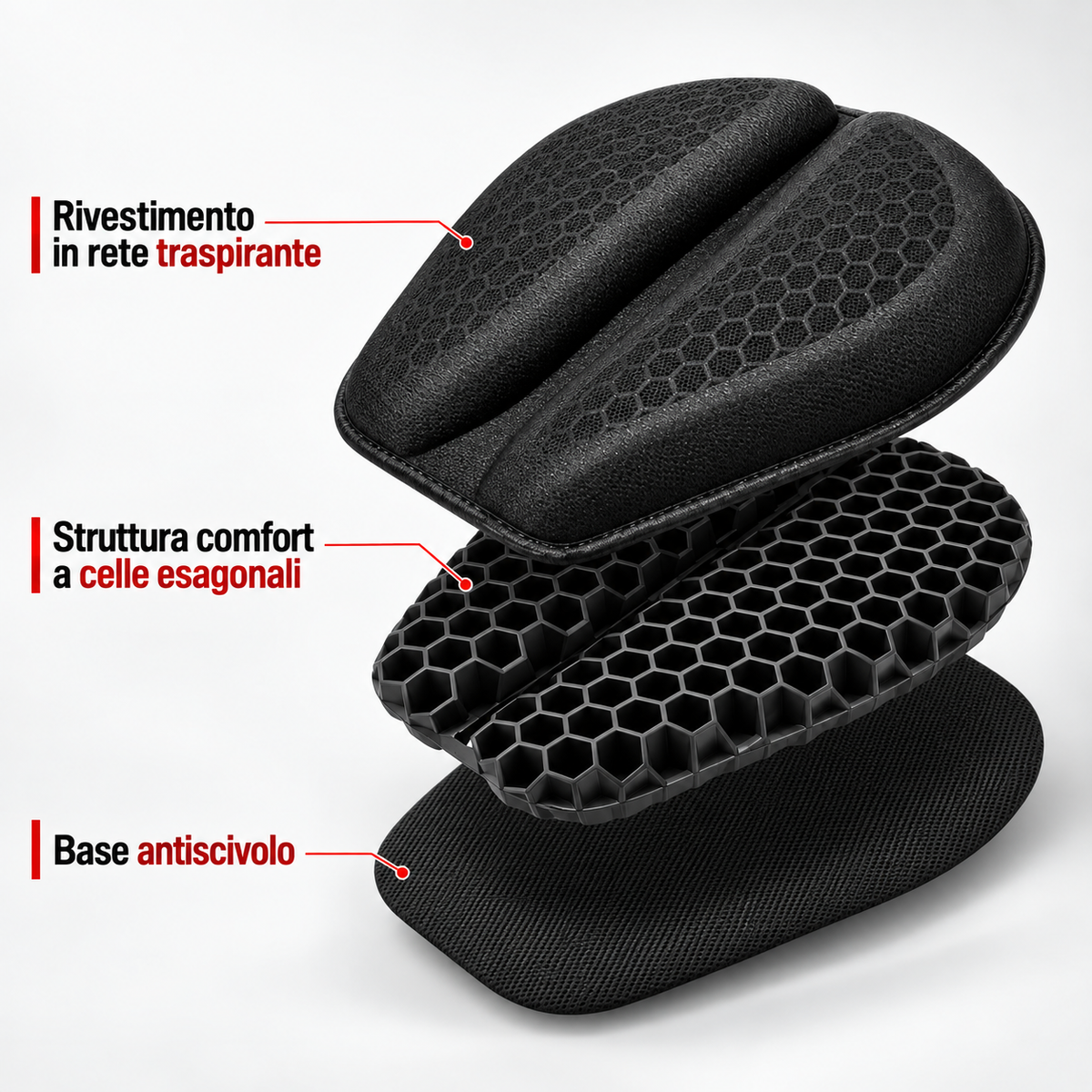 Cuscino Gel Moto